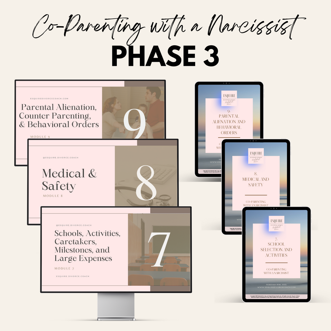 Phase 3: Co-Parenting with a Narcissist