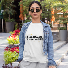 Load image into Gallery viewer, &quot;I Survived a Narcissist&quot; T-shirt
